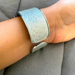 Strada Accessories Silver Glitter Cuff Watch By Strada Poshmark